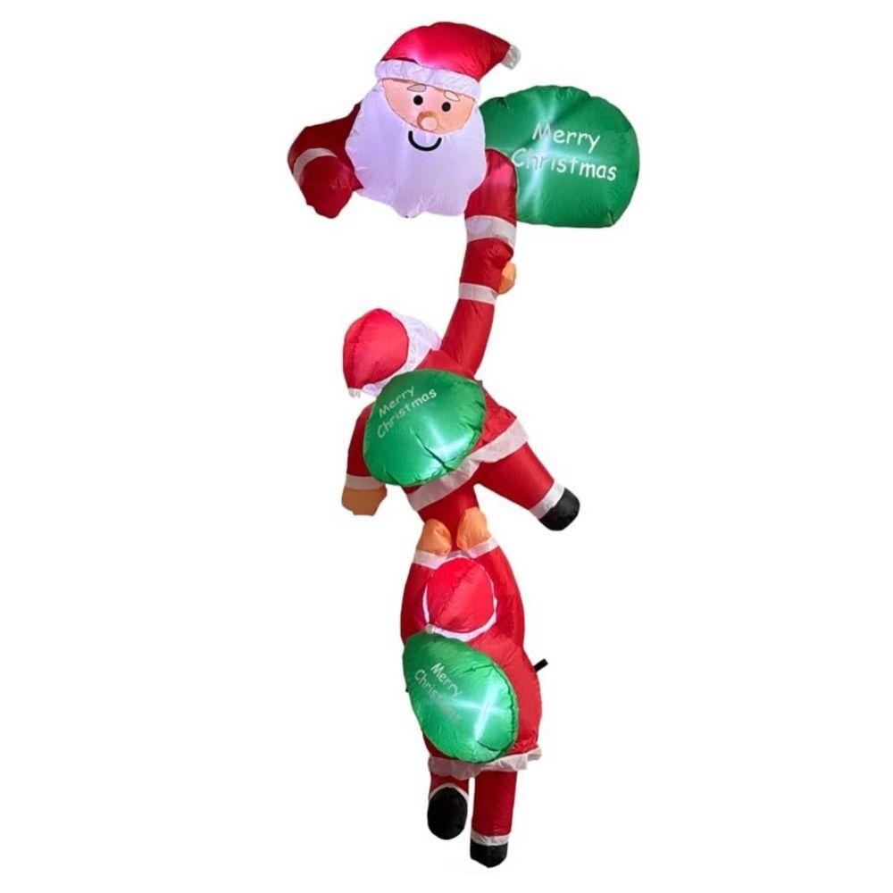 LED Light Christmas Inflatable Dolls Oxford Inflatable Model Toys Rooftop Decor