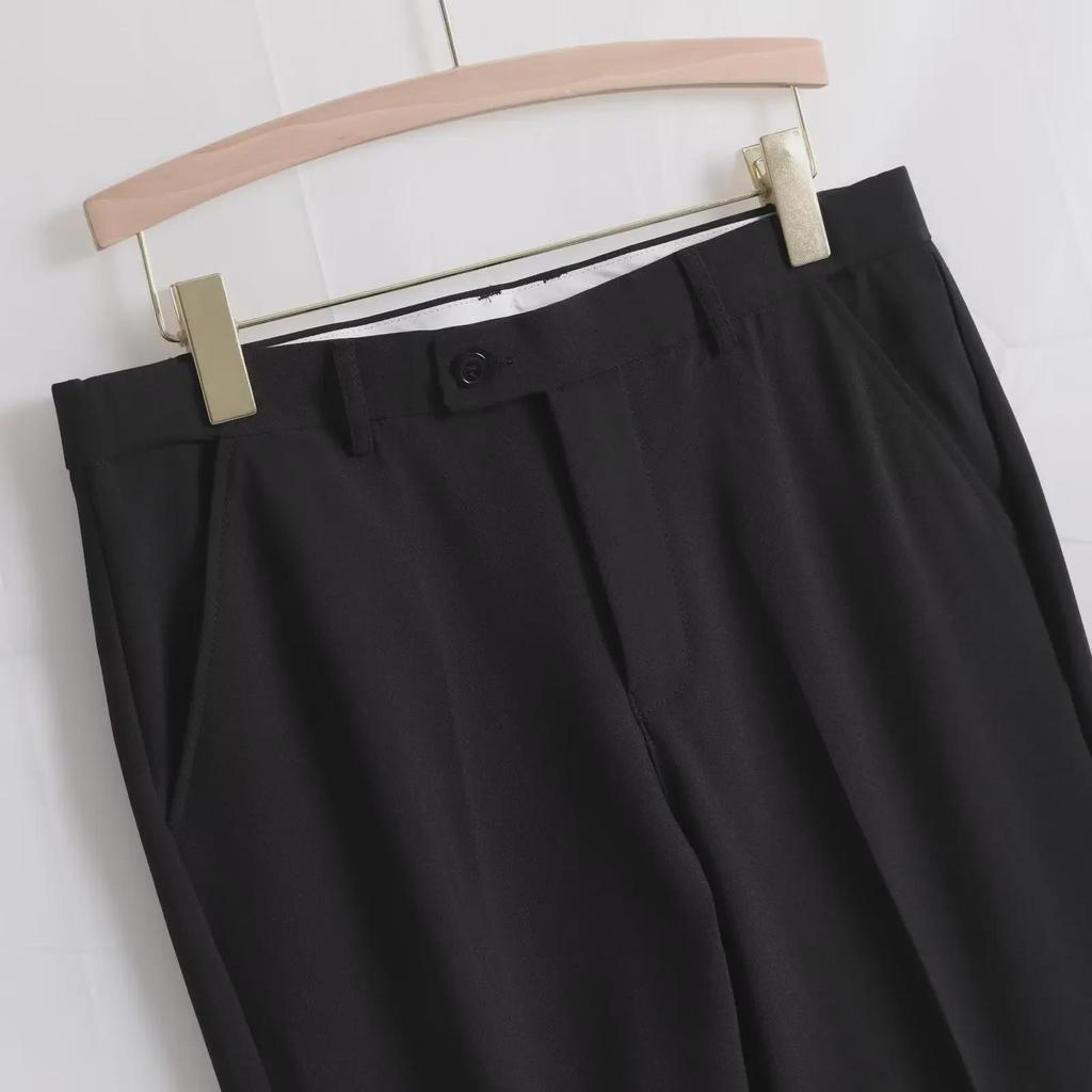 Trendige, gerade geschnittene Freizeithose für Herren im koreanischen Stil: Frühling/Herbst: Neun Punkte, knitterfreie Businessmode.
