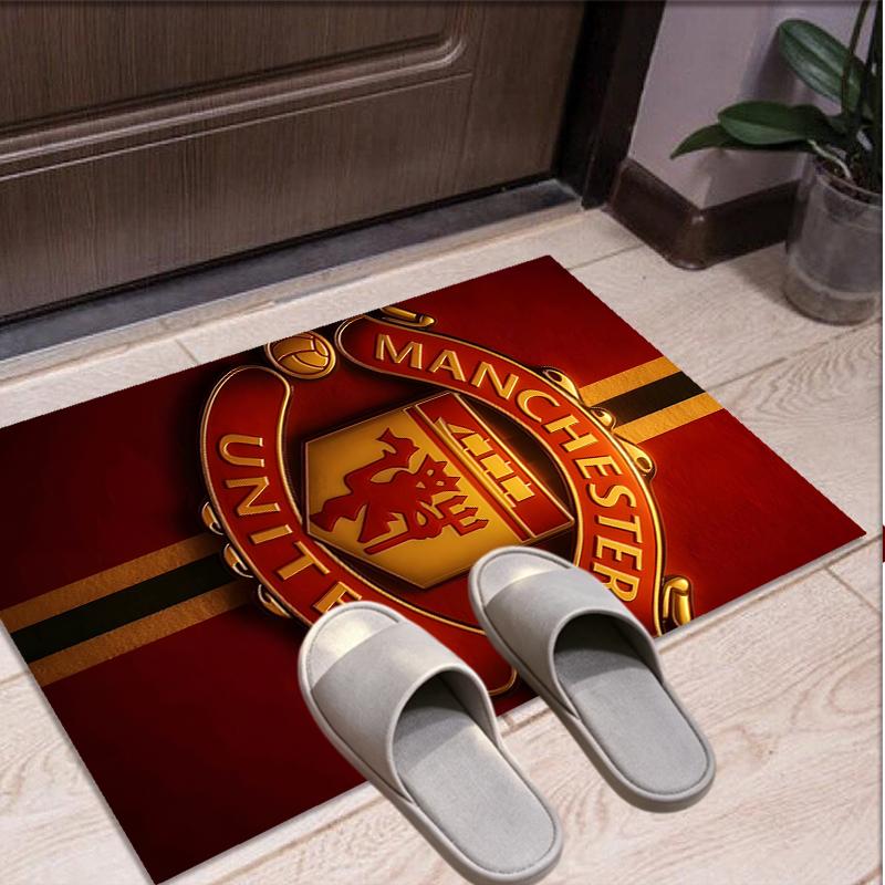 Manchester United F.C Pattern Rug, Indoor/Outdoor Mat, for Picnic, Gameroom, Bedroom, Office, Living Room, Home Decor Carpet, Birthday Gift