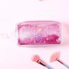 Shiny Pencil Case Transparent PVC Makeup Bag Waterproof Travel Cosmetic Bag Glitter Sequin Pouch for Pens Makeup Brushes