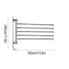 Stainless Steel Towel Rack Wall Mounted Swivel Towel Bar Rotary Towel Rack  Bathroom Holder