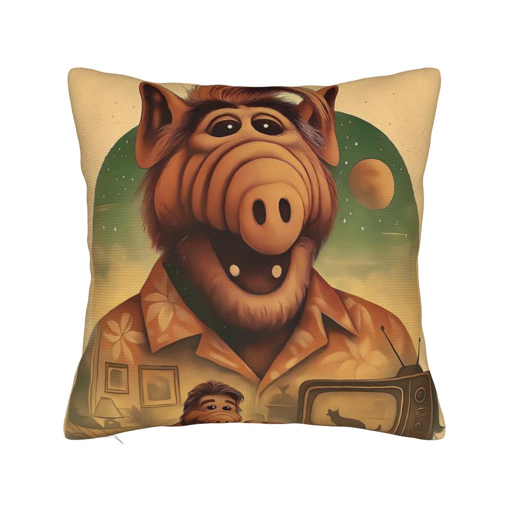 TV-Serie ALF Kissenbezüge Vintage-Kissenbezug für Sofa Heimdekoration Bequemer Kissenbezug