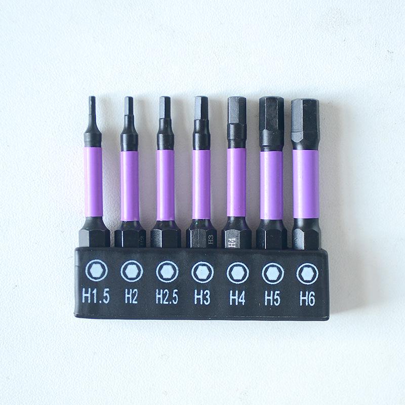 10-Piece S2 Hex Screwdriver Bit Set (H1.5-H8, 50mm) for Electric Screwdrivers & Drills