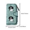 Springer Spaniel pattern long zipper wallet large capacity card holder unisex clutch bag stylish zippered coin purse suitable for daily commute