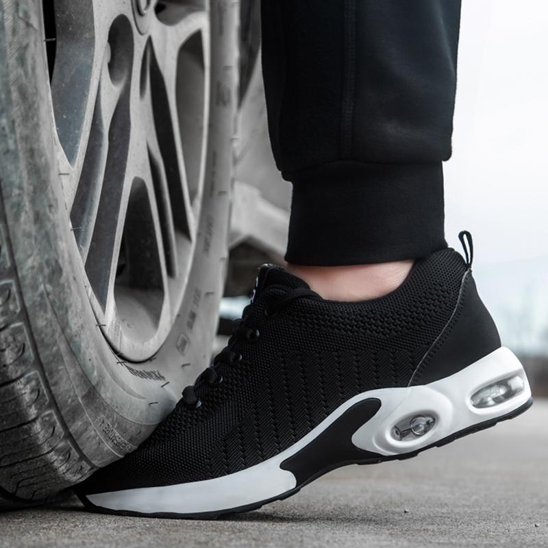 Large Size 50 Air Cushion Safety Shoes Men Casual Lightweight Protection Shoes Puncture-Proof Work Sneakers Steel Toe Shoes Men