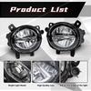 63177315559 63177315560 For BMW F20 F21 F22 F23 F30 F31 F32 F34 GT F35 LCI Car Fog Lamp LED Front Bumper Driving Lights DRL 12V