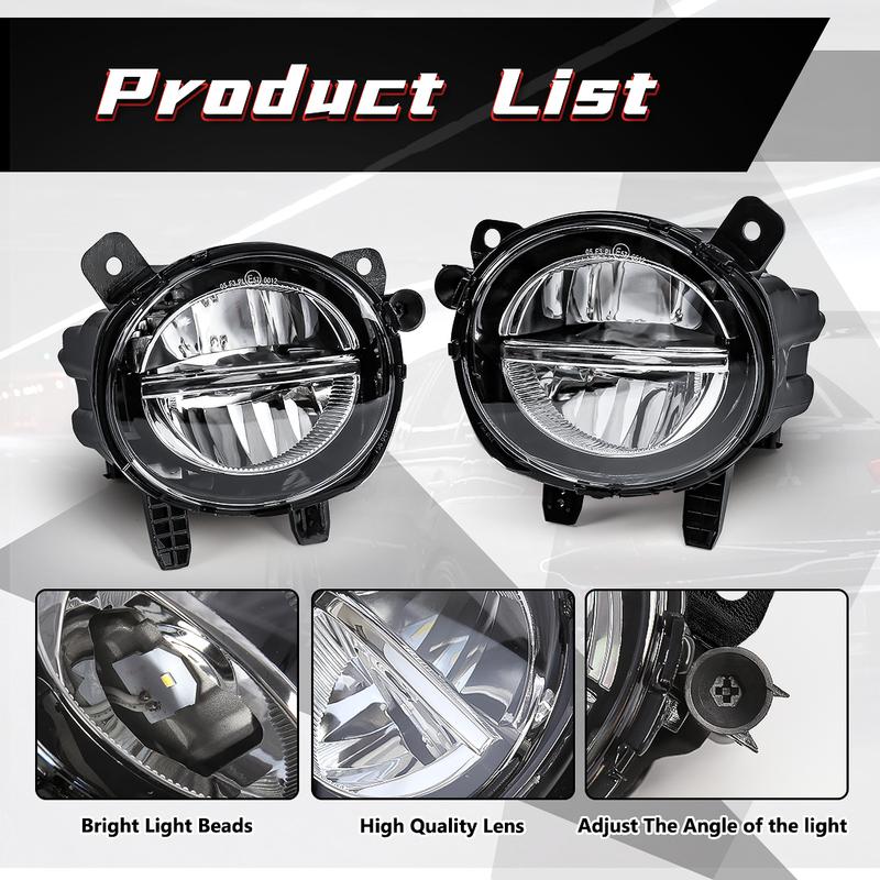 63177315559 63177315560 For BMW F20 F21 F22 F23 F30 F31 F32 F34 GT F35 LCI Car Fog Lamp LED Front Bumper Driving Lights DRL 12V