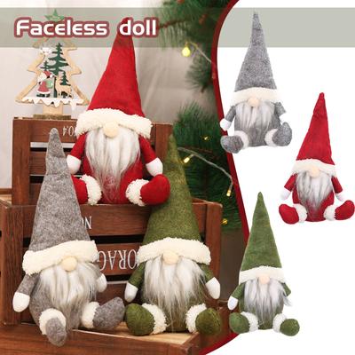 Brinquedos de pelúcia de pelúcia gnome boneca ornamento boneca sem rosto decoração de boneca anã