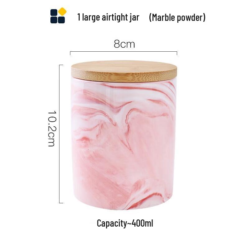 YIXI Marble Pattern Ceramic Storage Canister