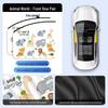 Car Sunshade Track Window Curtain - Interior Sun Protection & Privacy Blackout for Baby Stroller Side Windows