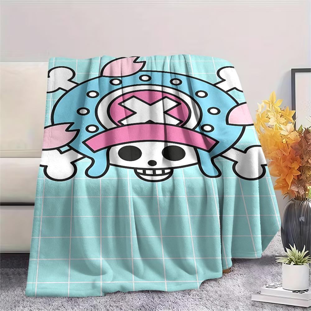 Manta de Franela con Estampado de Personaje de One Piece, Alta calidad Cómoda para Todas las Estaciones, Decoración del Hogar, Calidez y Comodidad, Perfecta para Regalos de Navidad