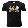 The Offspring Wings Rock Band Logo MenS Black TShirt Popular Tagless High Quality Loose Tee Shirt Men Cotton Tshirt