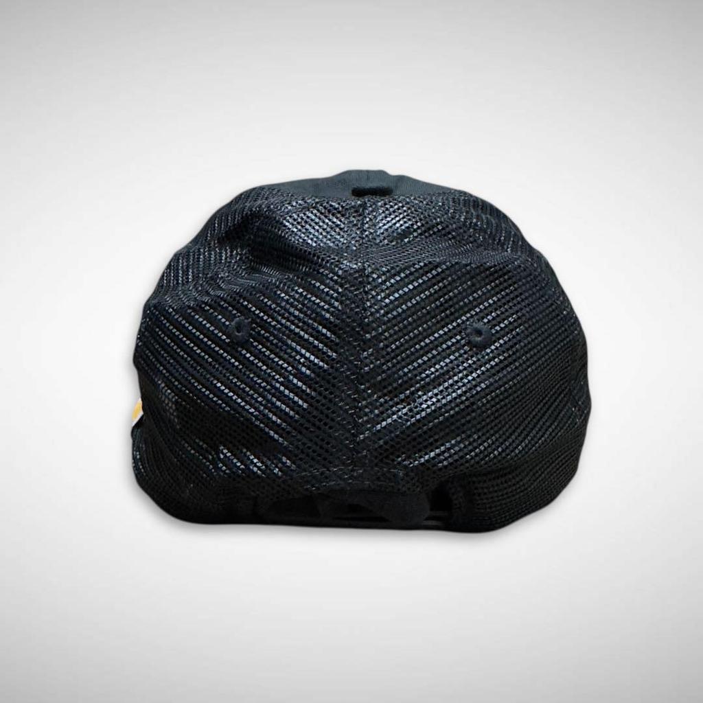 [USED] Carhartt Black Duck Mesh Cap, Solid Black Hat, Carhartt Snapback
