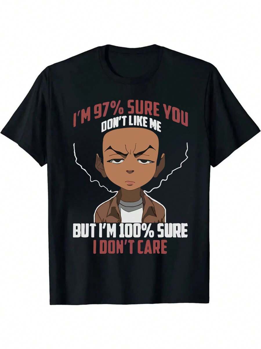 

Personal Attitude Fashion Print Unisex s Anime Pattern Short-Sleeved T-Shirt L