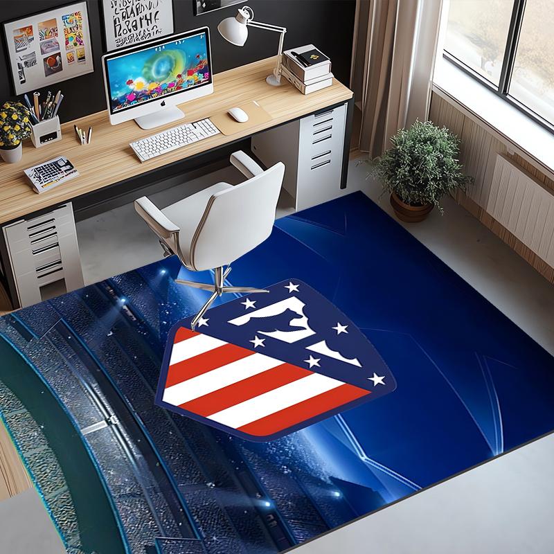 Football Club Pattern Rug, Indoor/Outdoor Mat, for Picnic, Gameroom, Bedroom, Office, Living Room, Home Decor Carpet, Birthday Gift