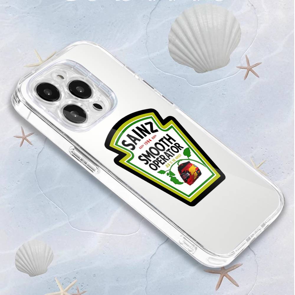 

Чехол для телефона C-Carlos 55 S-Sainz Chilli для iPhone 16,15,14,13,12,11 Pro,Max,Plus,X,XS,XR,SE4,E Mini Прозрачный Мягкий Чехол iPhone16promax