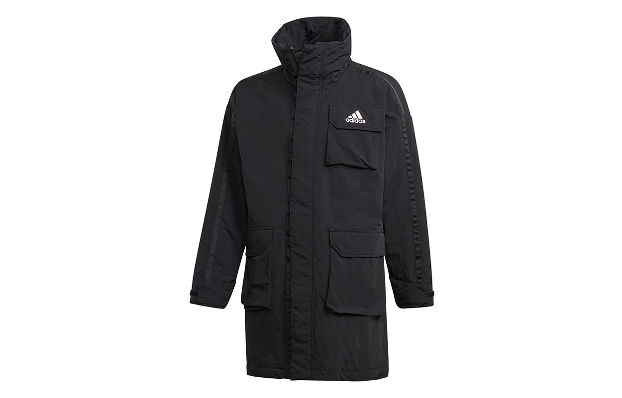 Adidas Puffer Jackets Men s Black Stand Collar Moderate Other FT2462 M