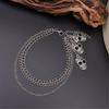 Popular Skull Shoe Chain Metal Shoe Decoration Metallic Chain Link for Footwear Styles Multilayer Motorcycle Boots Chain