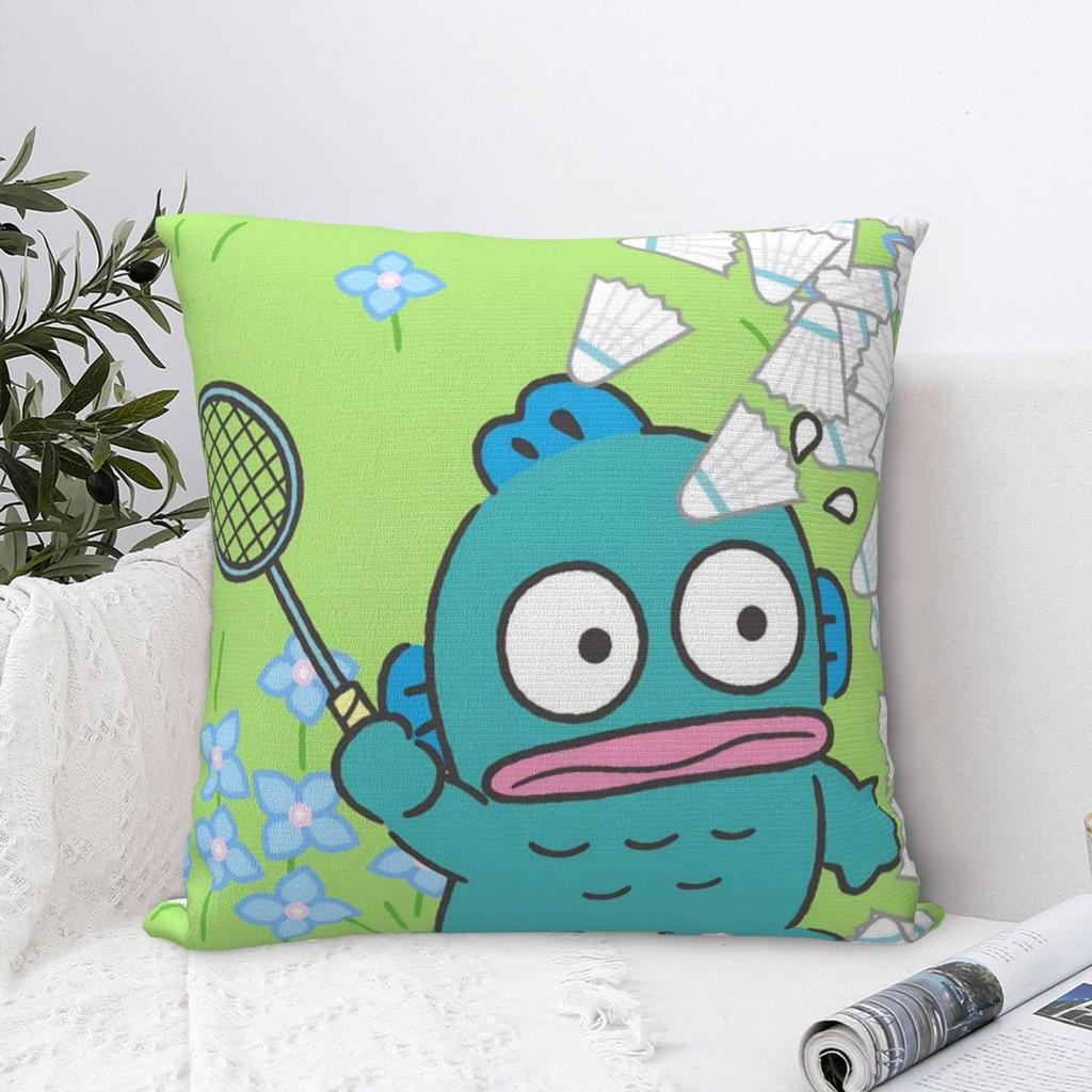 Hangyodon Cute Cartoon Pillowcase Soft Polyester Cushion Cover Gift Pillow Case Cover Home Square 45X45cm
