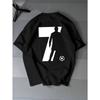 European Sizes Men's Black Number 7 Soccer Print T-Shirt, Short Sleeve Tee, Fade Resistant, Perfect for Soccer Fans Gatherings, Casual Outings