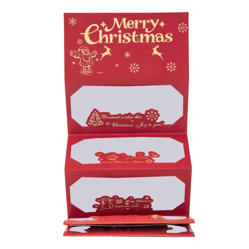Christmas Cash Gift Card Holder with Envelope 6 Slots Money Holder For Holiday Money Storage And Festival Gift Exchanges