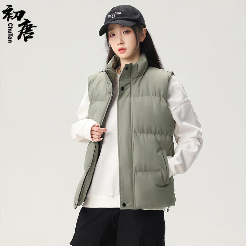 

Мужской стеганый жилет свободного кроя со стойкой 5XL