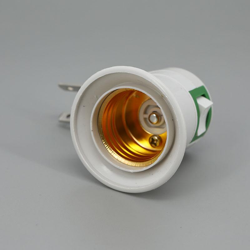 220V US AU EU UK E27 Lamp Socket Adapter with On/off Switch Plastic Standard Screw-in Socket Outlet Converter Bulbs Home