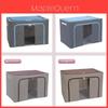 Foldable Oxford Cloth Storage Bin With Steel Frame For Bedroom Organizing And Home Use