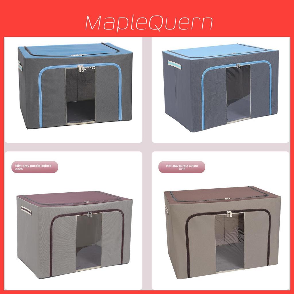 Foldable Oxford Cloth Storage Bin With Steel Frame For Bedroom Organizing And Home Use
