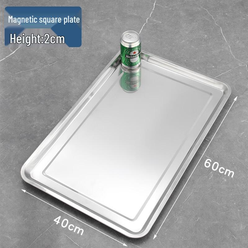 430 Stainless Steel Rectangular Shallow Serving Tray