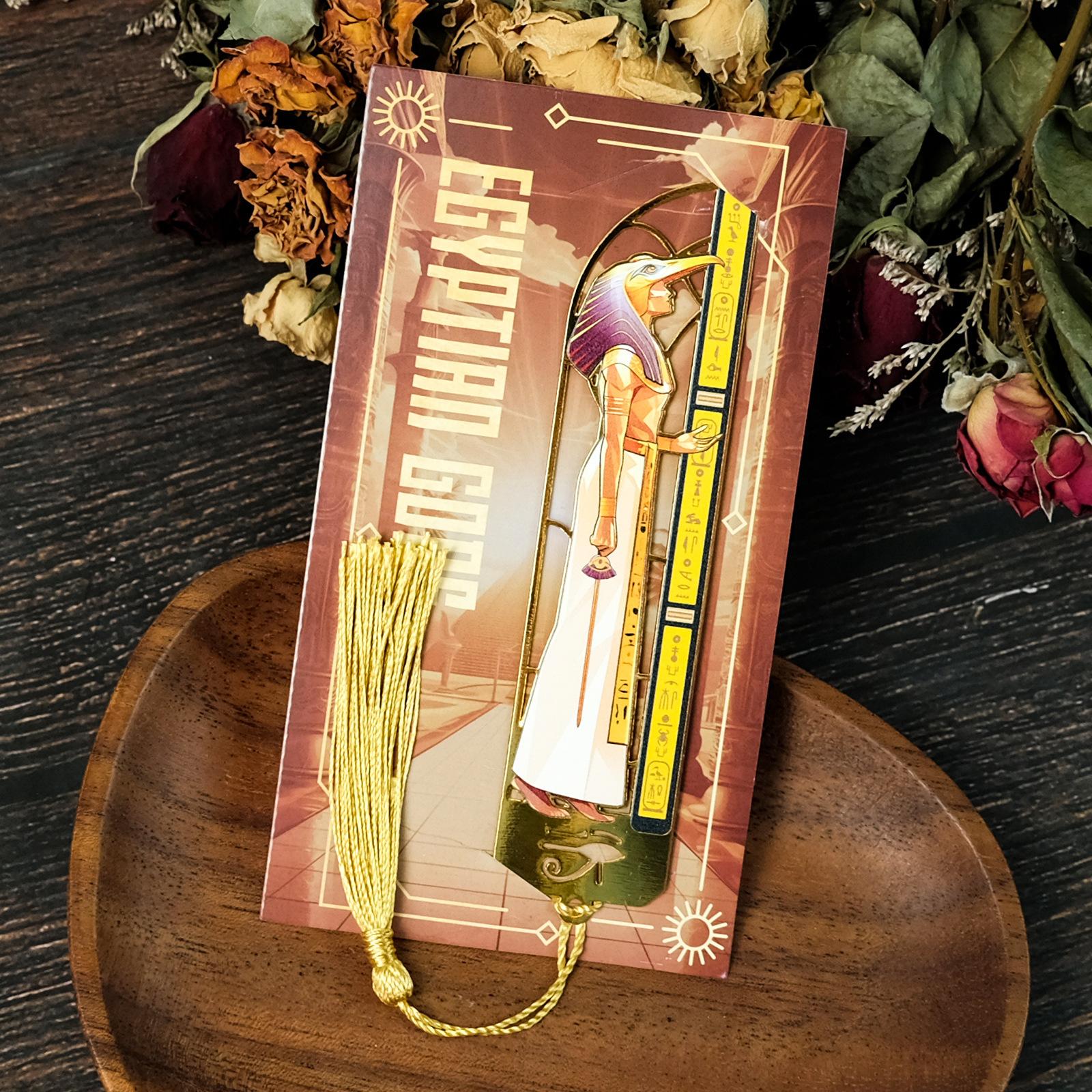 Высококачественная ретро-закладка в египетском стиле из металла с полостью, креативная закладка для чтения, необходимая закладка