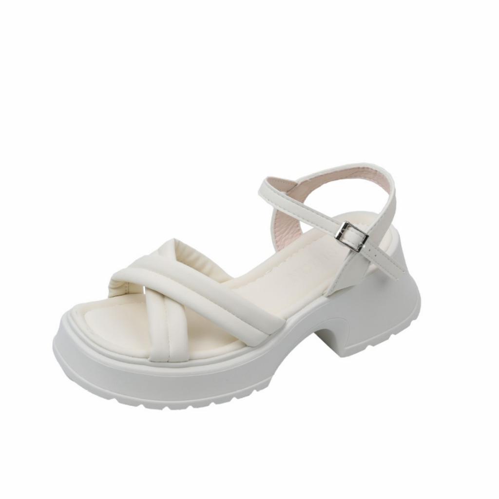 Thick-soled Versatile Sandals 2025 New Summer Wear Women's Versatile Small High-heeled Sandals