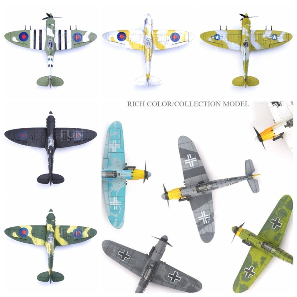 Hurricane Fighter Airplane Building Model Fighter Assemble Fighter Assemble Blocks Toy for Kids