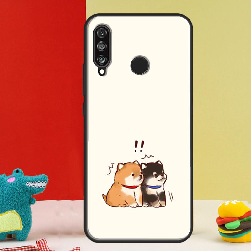 Animal Shiba Inu Dog For Huawei P30 Pro P60 P50 P20 P40 P Smart Nova 9 5T Honor Magic 5 Lite X8 X9 a 50 70 Case