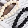 Eid Mubarak Wooden Beads Garlands with Acrylic Moon Pendant Tassels Ramadans Islamic Hanging Ornament Muslims Party Decors