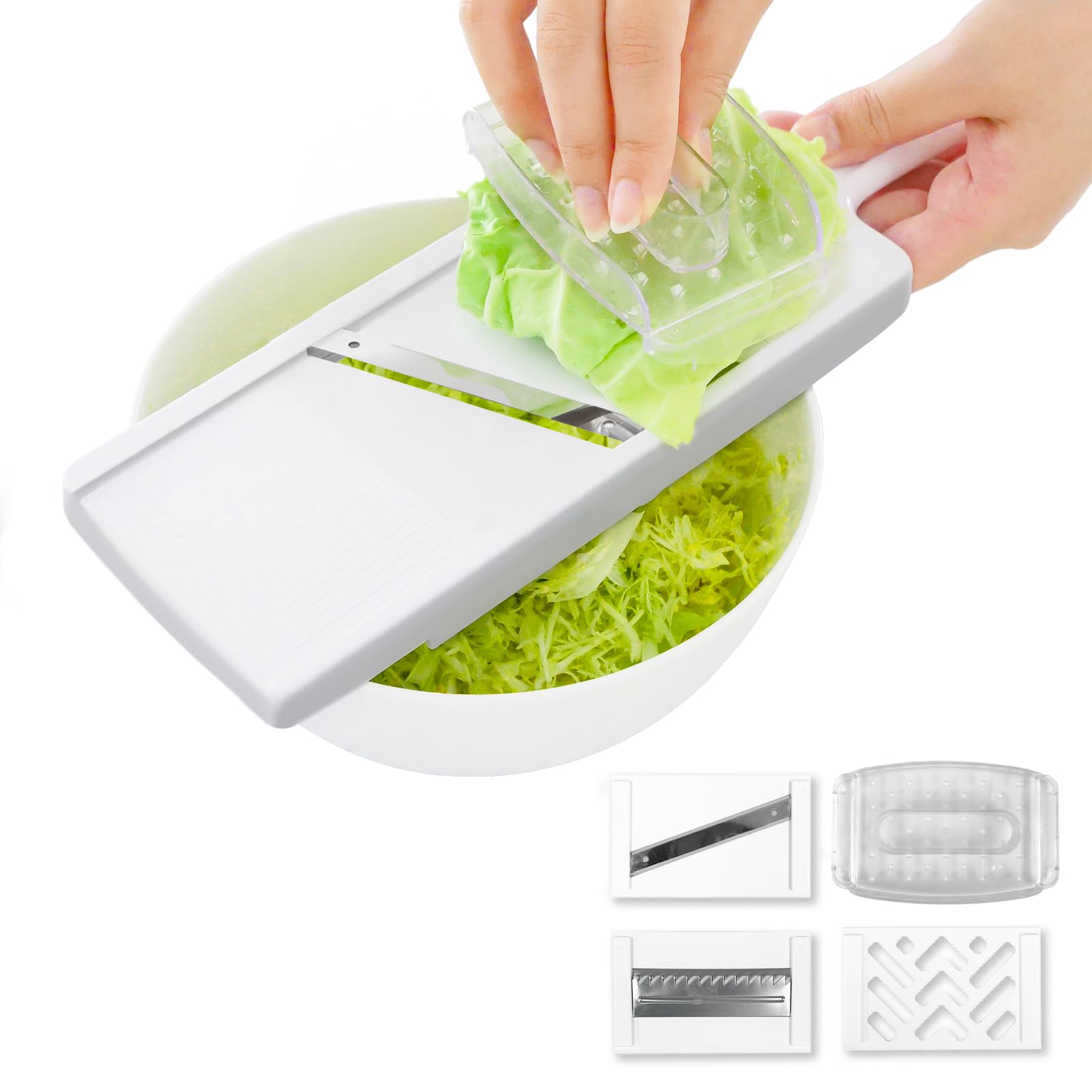 

Dretec Slicer Made in Includes Dishwasher Safe Shreds Large White Set, Japan, 3-Plate Set, Slicer, Julienne, Grater, Safe, Holder, Compact, Cabbage, белый