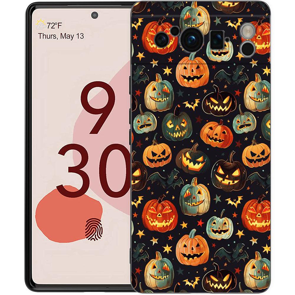Halloween Style Phone Case Cover for Google Pixel 9 8 7 6 7A 6A Pro Shockproof Soft TPU 9 Pro XL Shell Capas Fundas