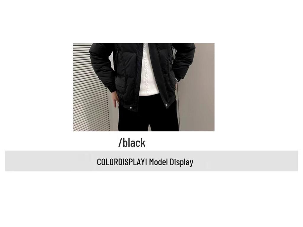 Men's Trendy Thickened Down Cotton Winter Coat - Stylish Short Jacket