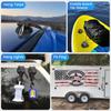 2/4Pcs Upgrade Heavy Duty Rotating Vacuum Suction Cups Anchor Hooks With 2/4Pcs Buckles,Large Hook Suction Cup Hangers,Strong Suction Cup Hook For RV