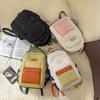 New Middle and High School College Students Contrasting Color Schoolbags Large-capacity Backpacks Simple Small Fresh Mori Girls Backpack Women
