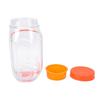 Salad Jar Plastic Reusable Side Open Leakproof Portable Salad Container with Dressing Compartment for Meal Preparation