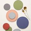 1/3PCS silicone pot mat heat insulation pad silicone high temperature resistant dining table anti-scalding pad round and simple