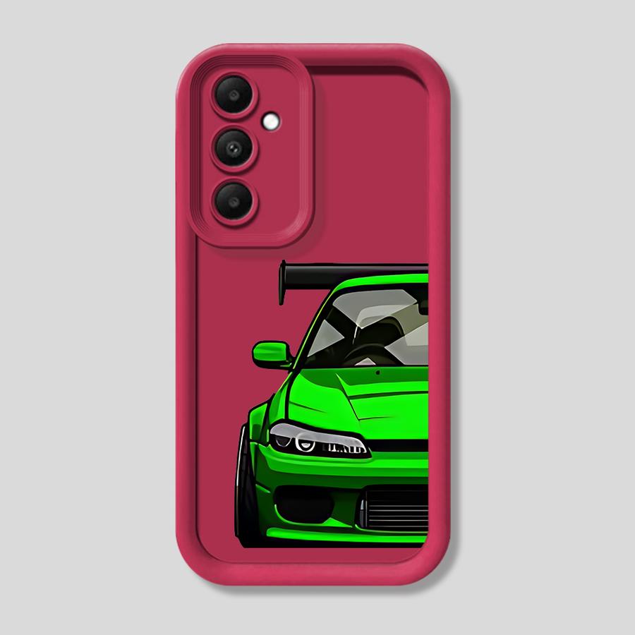 Case for Samsung Galaxy A23 A32 A34 A73 A52 A22 A24 A25 A26 A54 A21s A53 A31 Soft Cover Japan JDM Sports Cars