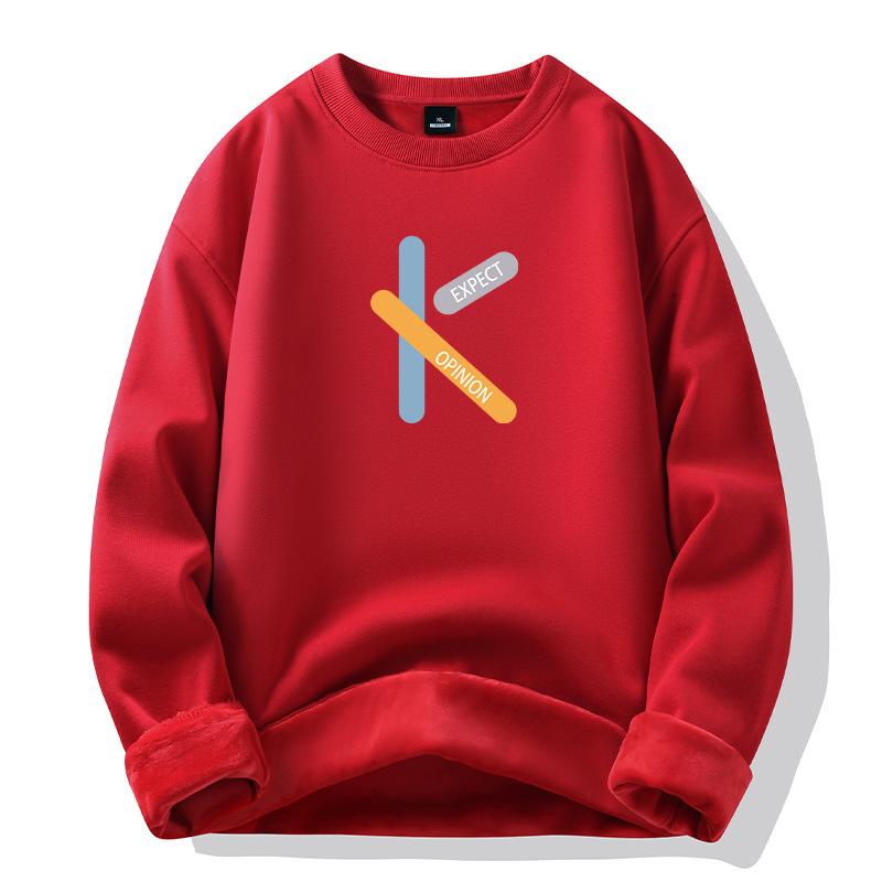 Men's Hoodie Loose Sweatshirt Warm Top Trendy Versatile Casual Sweatshirt