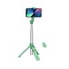 Perche à selfie - CELLY - CLICKSFSTICKGN - Vert - Télécommande incluse - 71 cm max