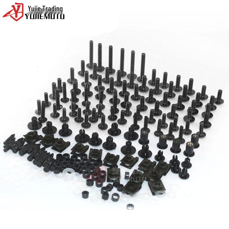Honda Motorcycle Universal Fairing Windshield Bolt Kit - Multicolor Screws