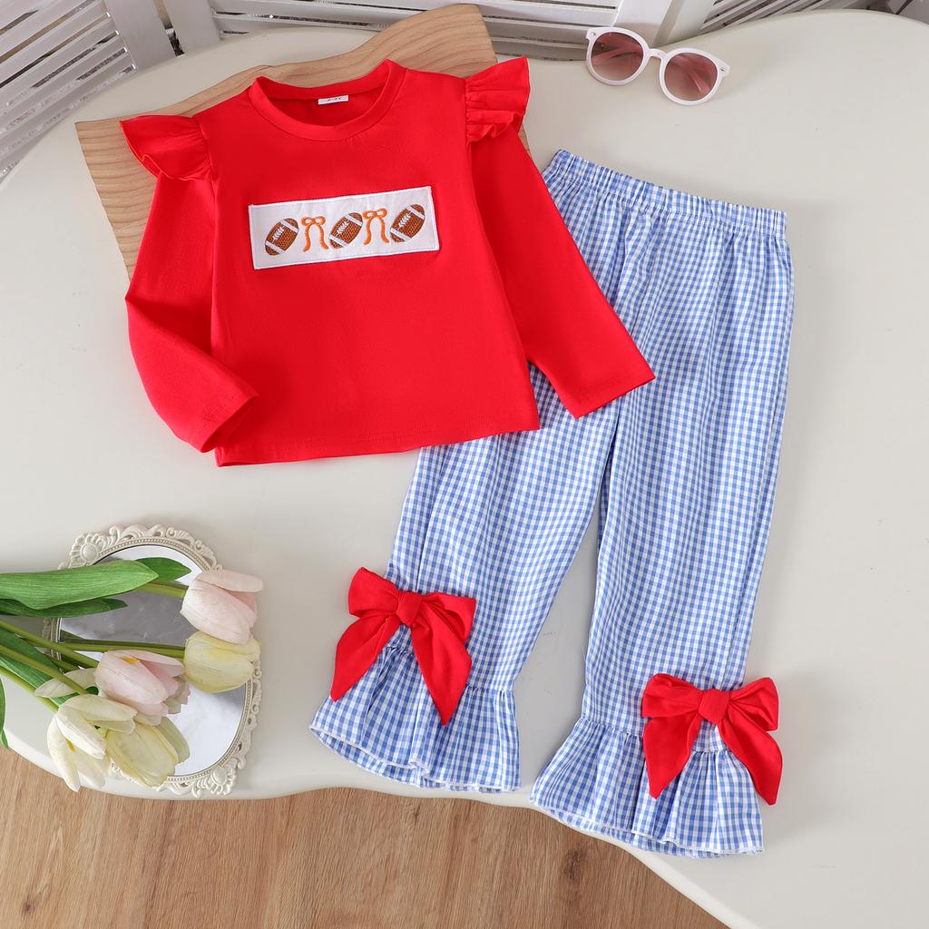 Kids Casual Long-Sleeve Set, Comfortable Daily Wear Outfits