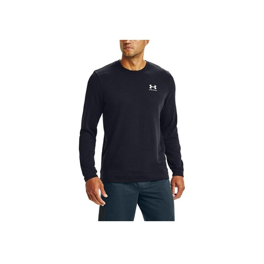 Under Armour Sportstyle Terry Training Crewneck Sweatshirt Men sweatshirt Black 1360735-001