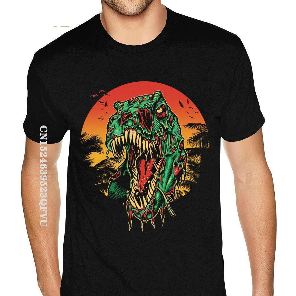 

T Rex Zombie Fashionable T-Shirt Men Over Size For Men 2022 Summer Tees Classic Cotton Man Tees Custom Brand New Tshirts 5XL різнокольоровий