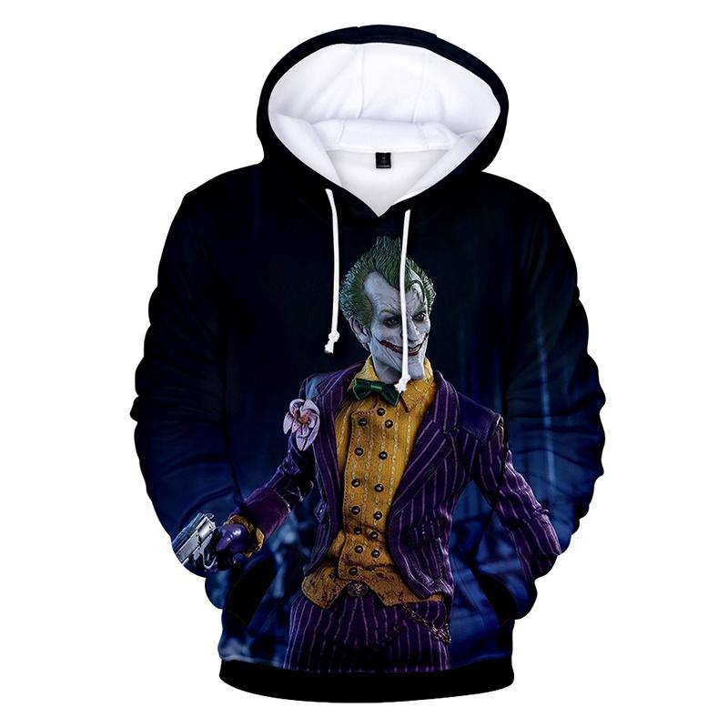 Haha Funny Halloween Joker Men Women 3d Sweatshirt Hoodies Hip Hop Dress Tops